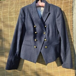 Banana Republic Navy Double Breasted Blazer 14